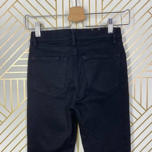 ALLSAINTS Zoe Cropped Bootcut Jeans in Black Size US 25 - Picture 9 of 11